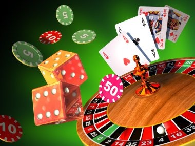 Live roulette table with multi-camera studio view